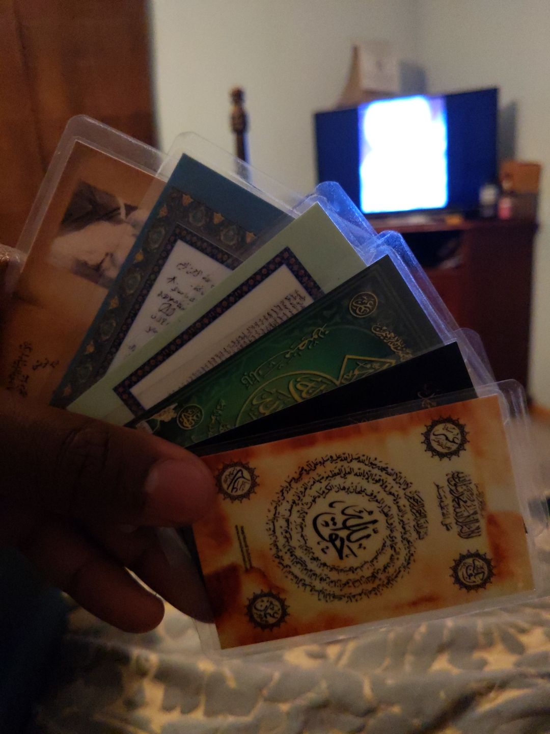 Customer photo review of Laminated Taweezes Pocket Wallet Small (1.5" x 2")