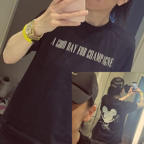 Customer photo review of good day for champagne - Shirt