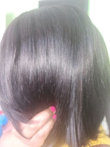 Customer photo review of Brazilian Middle Part 8inch Combo