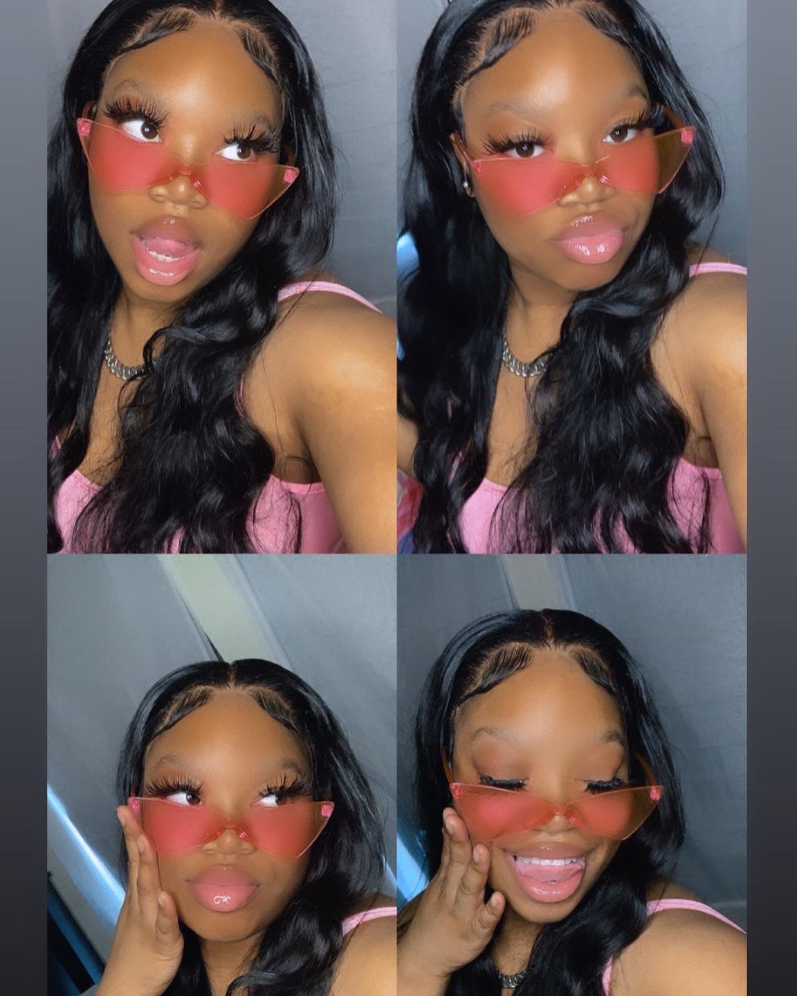 Customer photo review of Wear Go Body Wave Wig Pre-plucked Glueless Human Hair Wigs Pre-Cut Lace Wig Beginner Friendly