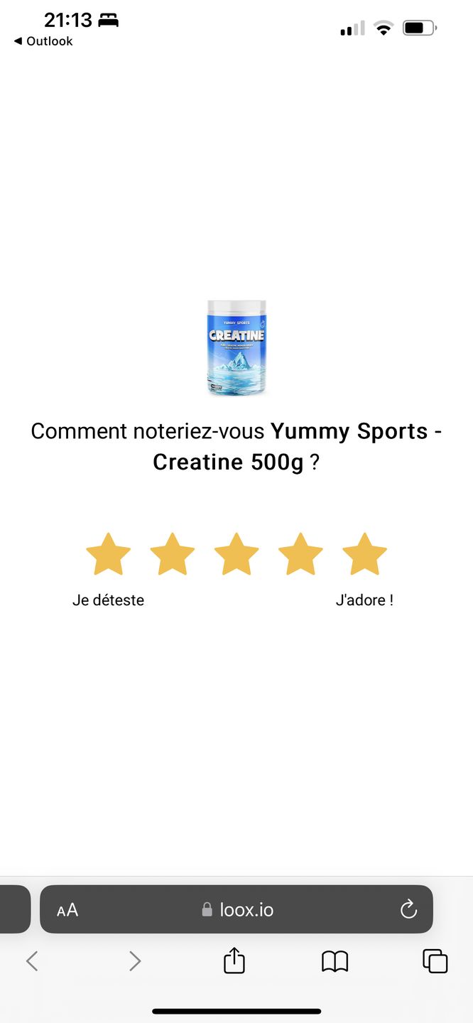 Customer photo review of Yummy Sports - Creatine 500g