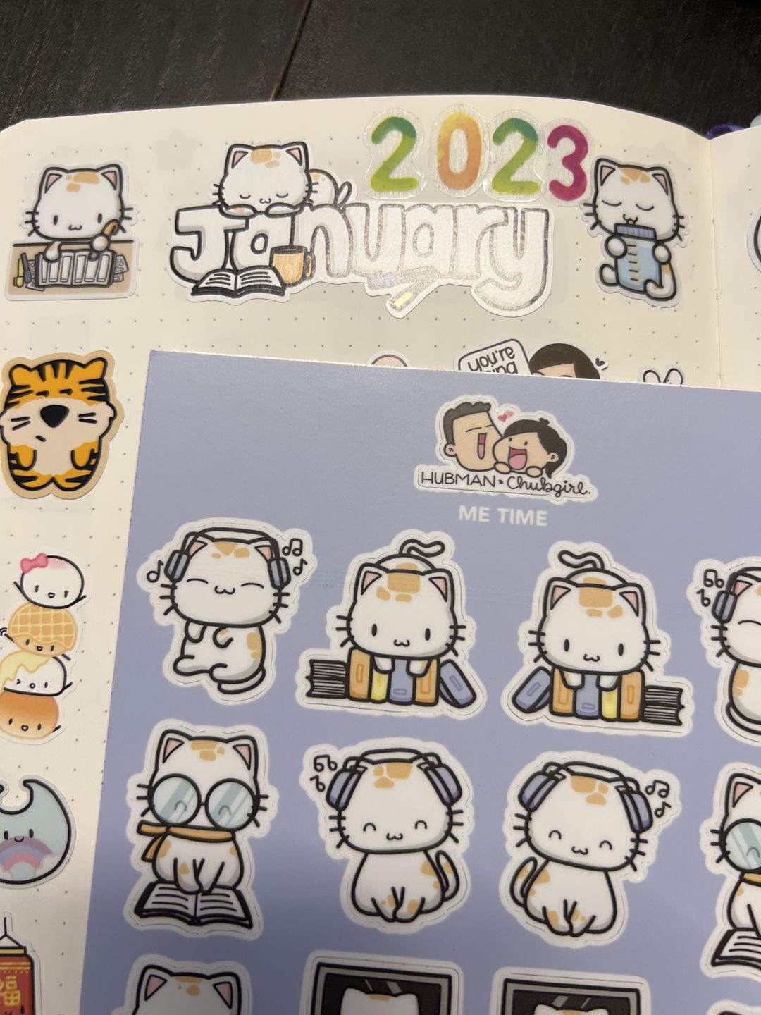 Customer photo review of Sticker Sheet - Me Time