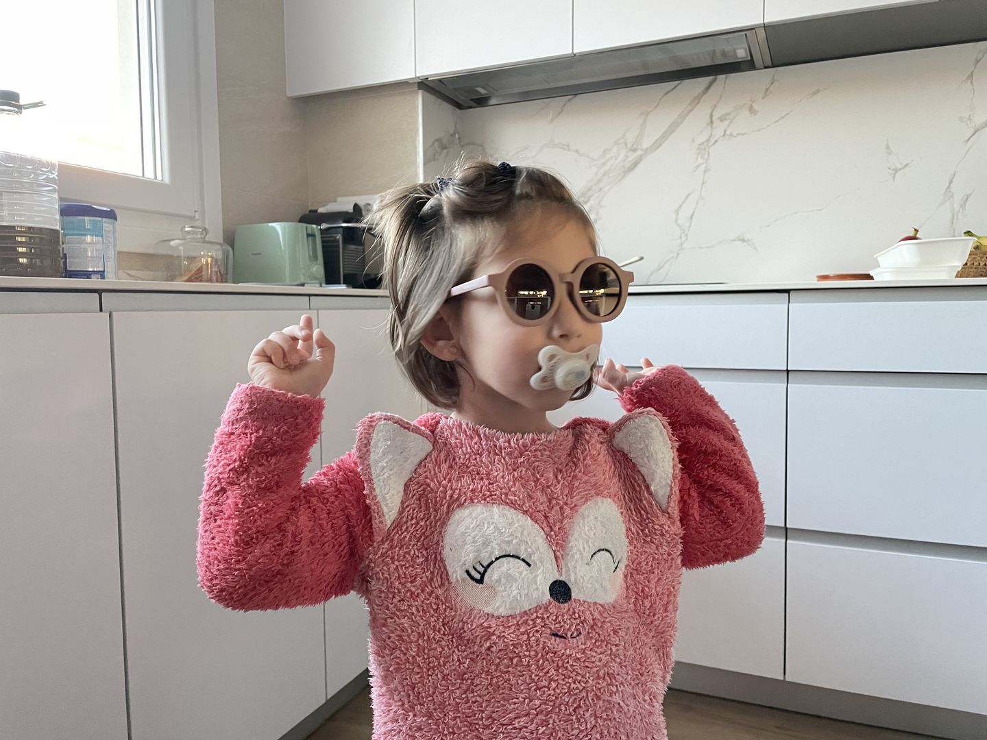 Customer photo review of Gafas de sol Rosa viejo Sostenibles Nenina & Co