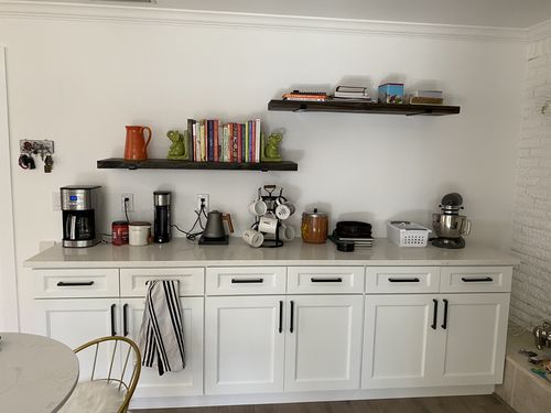 Customer photo review of Rustic Shelves with Brackets