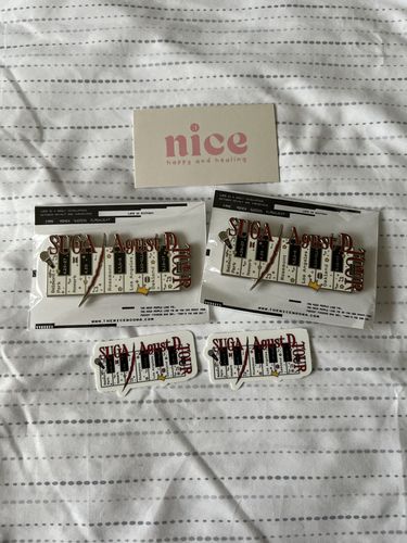 Customer photo review of (Preorder) Suga | Agust D Tour Enamel Pins