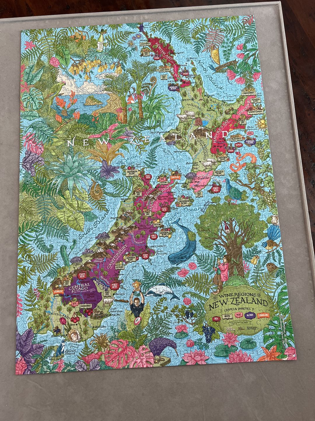 Customer photo review of Wine Puzzle - New Zealand
