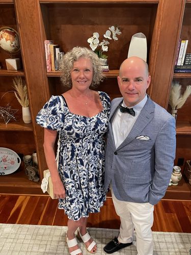 Customer photo review of The Liam- Feather Bow Tie