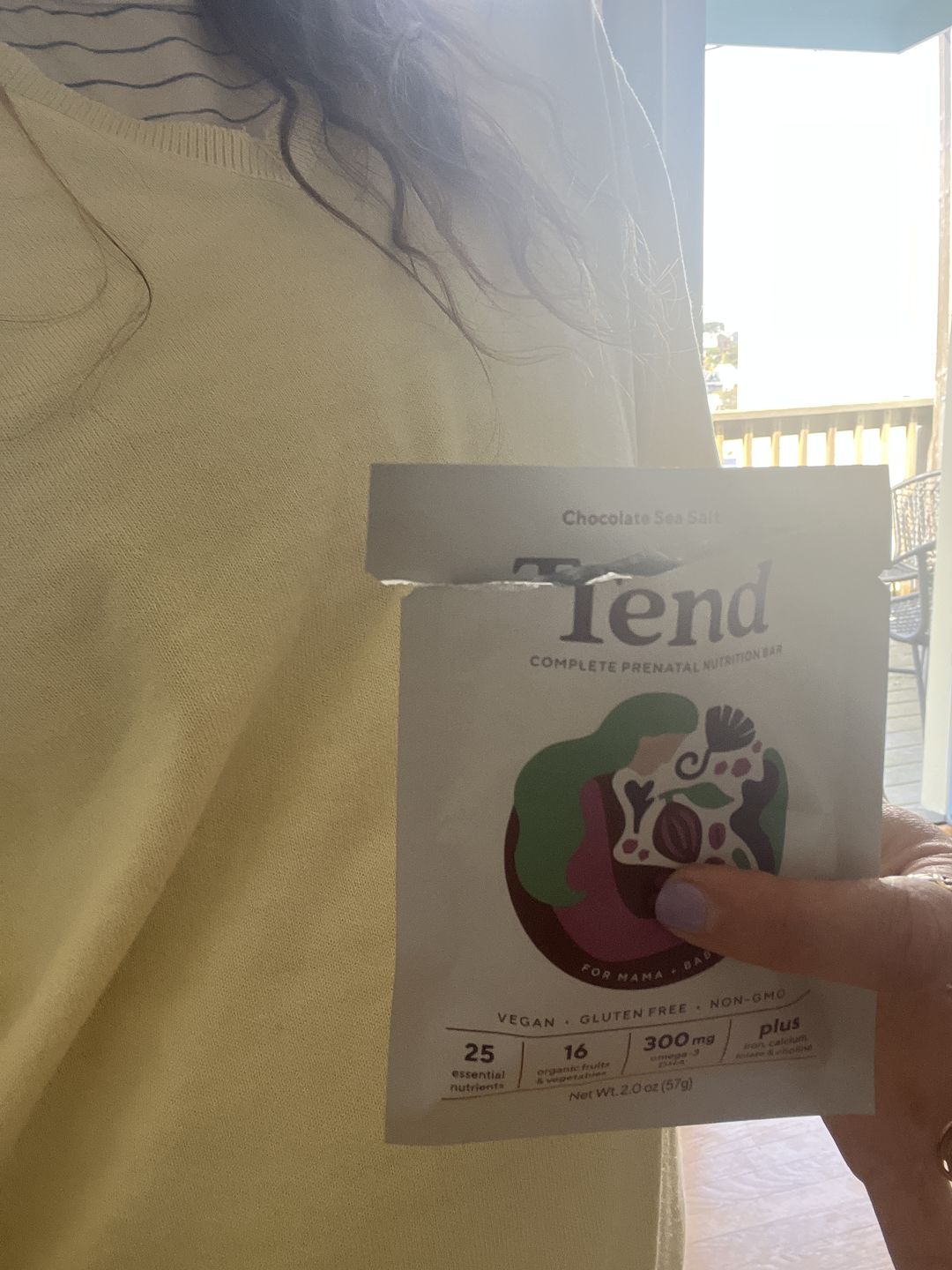 Customer photo review of Tend Prenatal