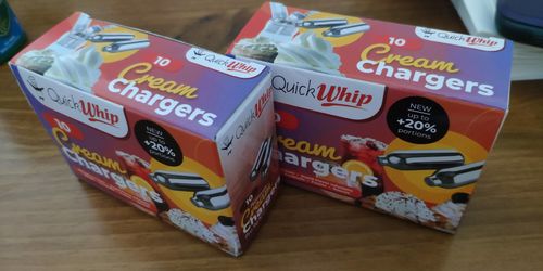 Customer photo review of *NEW 2023* QuickWhip PRO 9g! Cream Chargers - 10pks