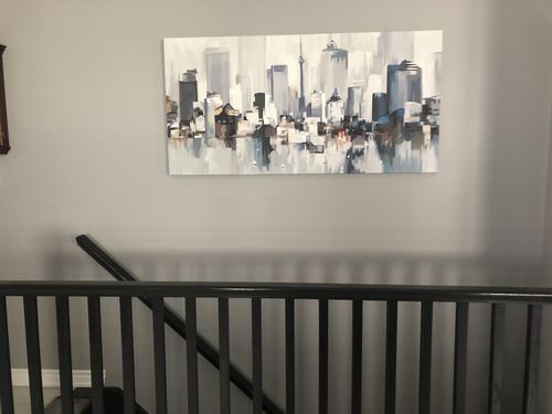 Customer photo review of 'Abstract Toronto' Framed Canvas