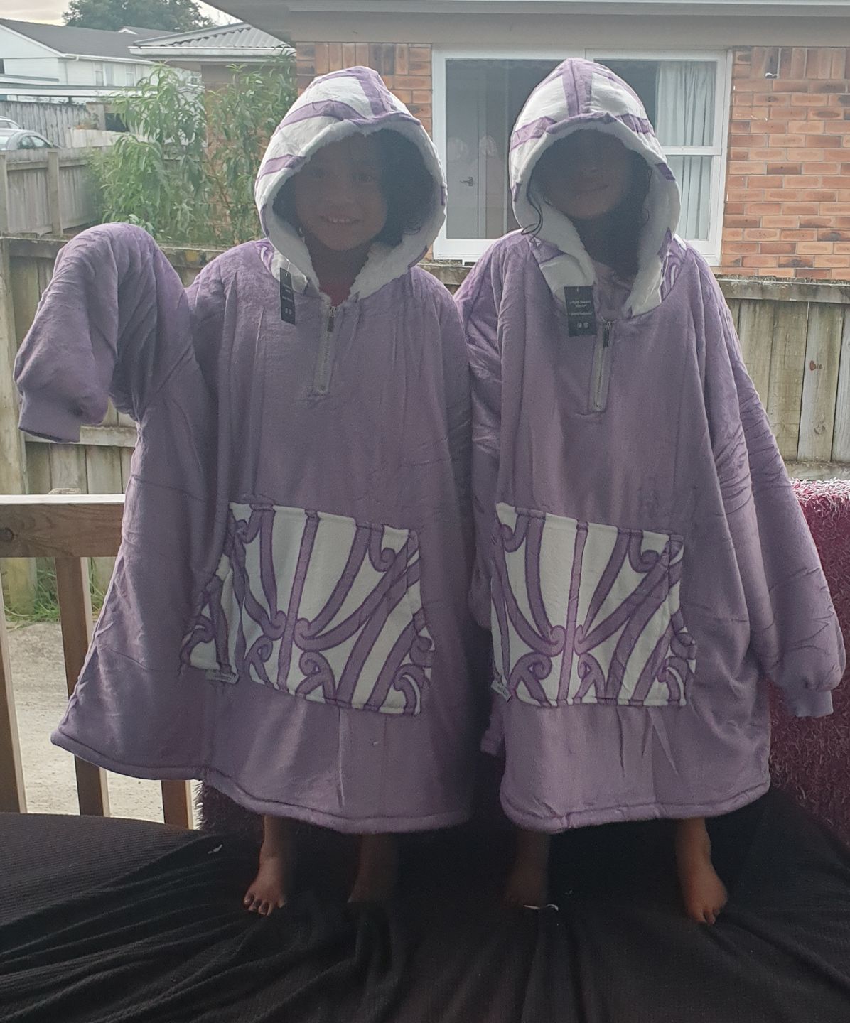 Customer photo review of KIDS BLANKET HOODIE - WAIPOROPORO