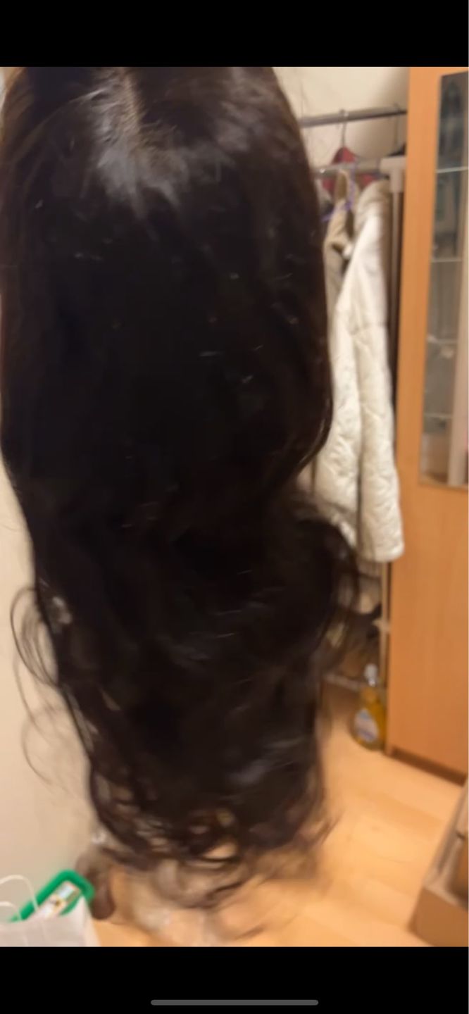 Customer photo review of Wear Go Body Wave Wig Pre-plucked Glueless Human Hair Wigs Pre-Cut Lace Wig Beginner Friendly