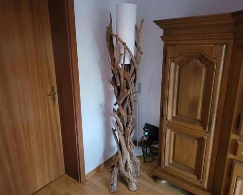 Customer photo review of Treibholz Stehlampe VILLA Lampenschirm Natur