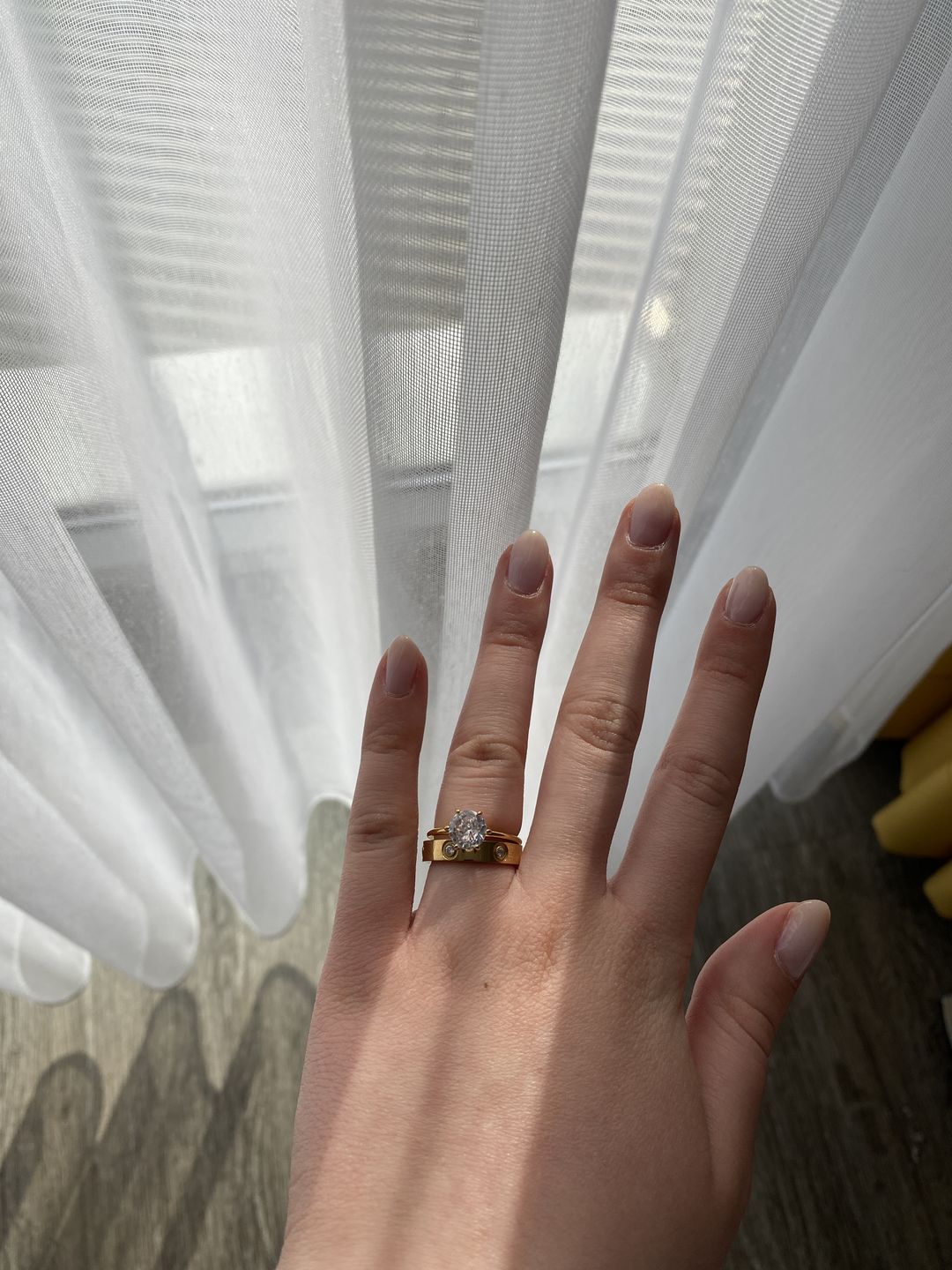 Customer photo review of Verena Ring | 18K vergoldet