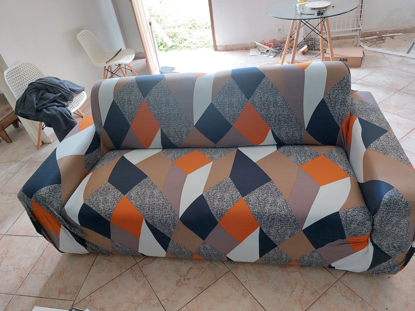 Customer photo review of Modern - Housses Extensibles de Fauteuil et Canapé