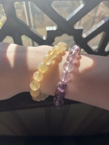 Customer photo review of Natural Citrine Bracelet  - 8mm beads