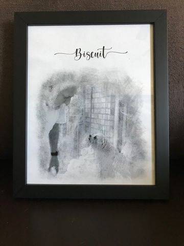 Customer photo review of Custom Pet Portrait