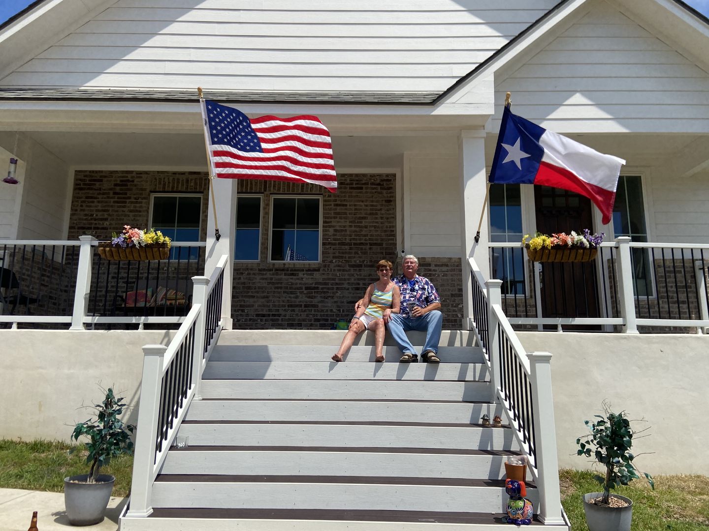 Customer photo review of Texas Flag Set