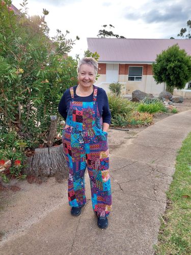 Customer photo review of Bohemian Romper Jumpsuit - Blue