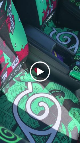 Customer video review of Rock Lee Car Seat Covers Custom Naruto Anime Car Accessories Manga Color Style