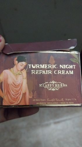 Customer photo review of Turmeric Night Repair Cream