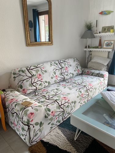 Customer photo review of Pink Flower - Housses Extensibles de Fauteuil et Canapé