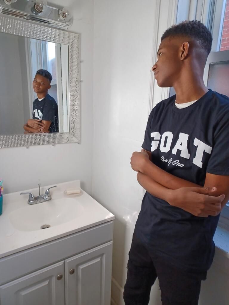 Customer photo review of Goat Tee (White Logo)
