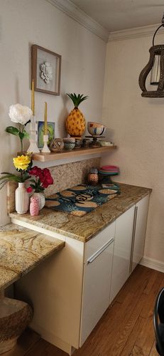 Customer photo review of White Oak Floating Shelves