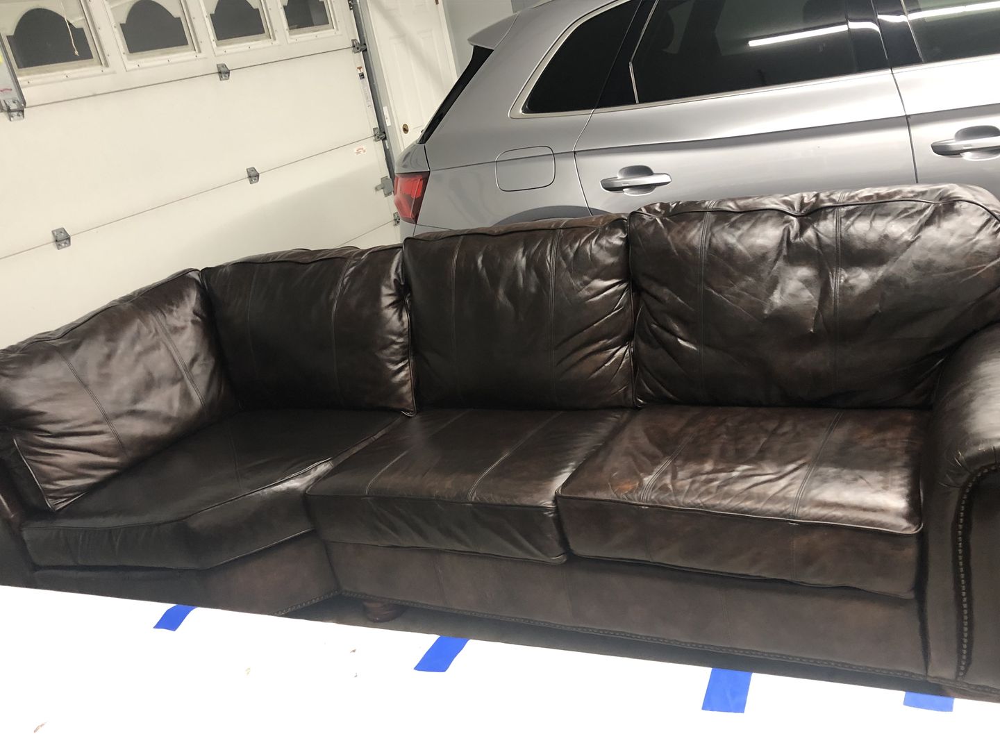 Customer photo review of Clyde's 4-Step Leather Recoloring Kit