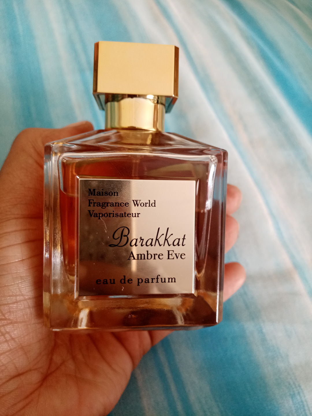 Customer photo review of Barakkat Ambre Eve 100 ml Eau De Parfum Amber eve