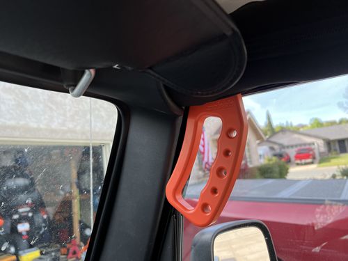 Customer photo review of CMM Offroad TJ/LJ/YJ  Billet Front Grab Handles (1987 - 2006)