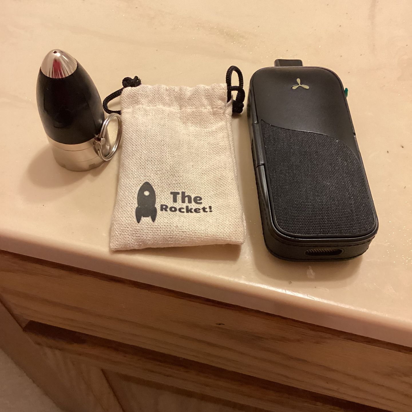 Customer photo review of Rocket Plus - Grinder & One-Hitter Pipe Keychain