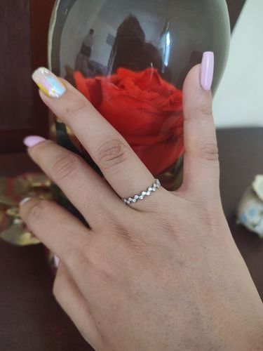 Customer photo review of Anillo Zig Zag