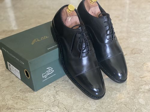 Customer photo review of Goodyear Welted - Cap Toe Oxfords - Black