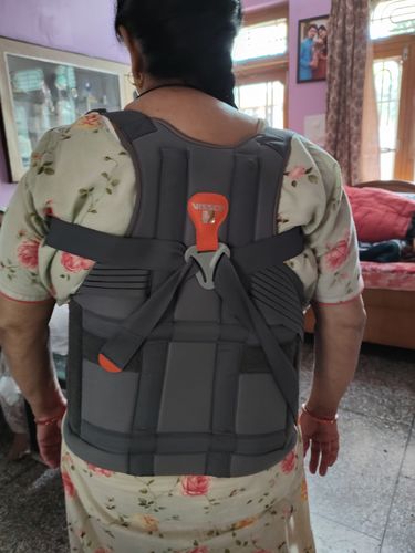 Customer photo review of Dorso Lumbar Spinal Brace (Taylor Brace) | Provides Firm Back Support to the Thoracic & Lumbar Spine (Grey)