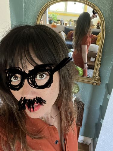 Customer photo review of Pit Crew Jumpsuit Retro Blue