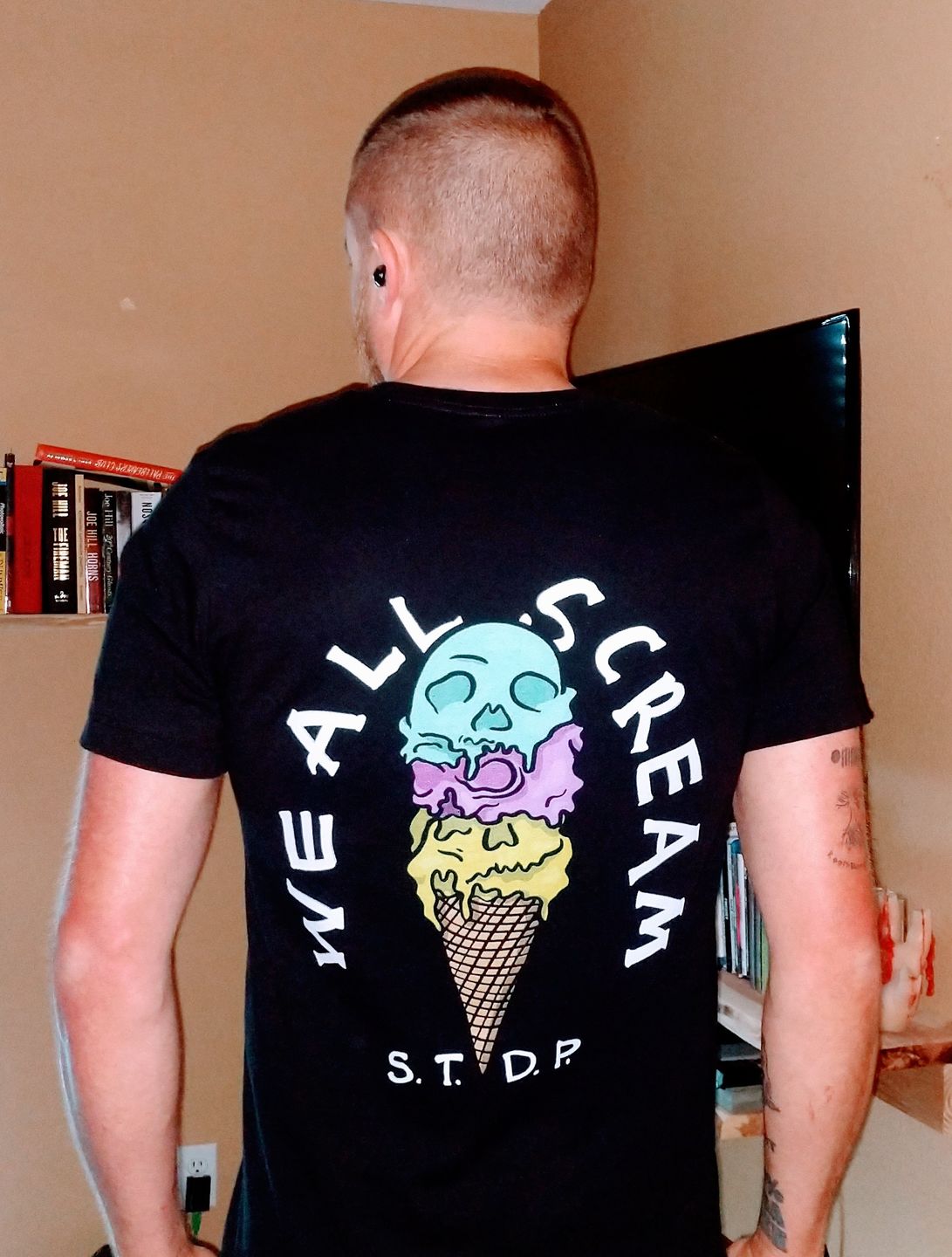 Customer photo review of We All Scream Tee