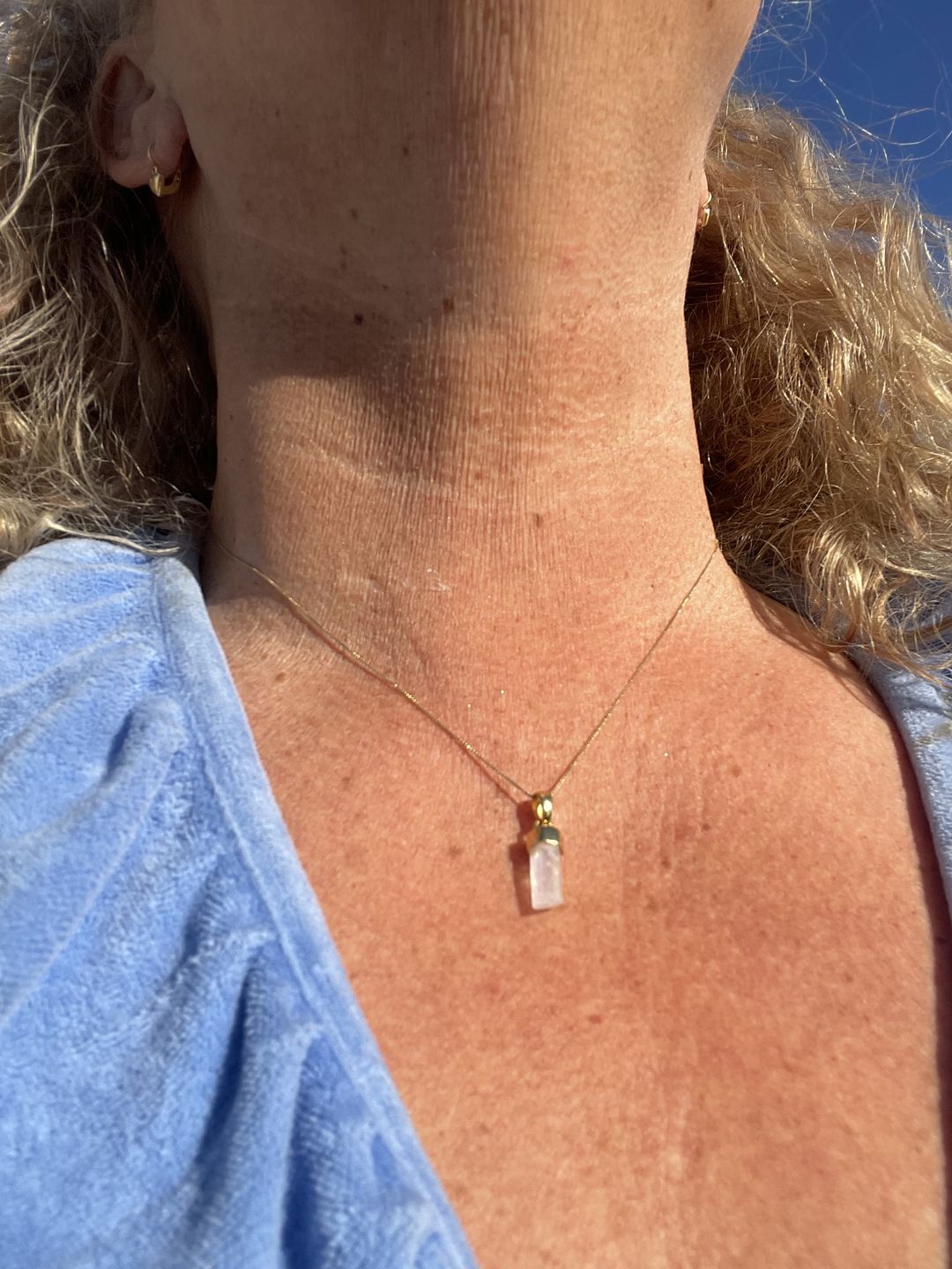 Customer photo review of Kristallspets Månsten Guld