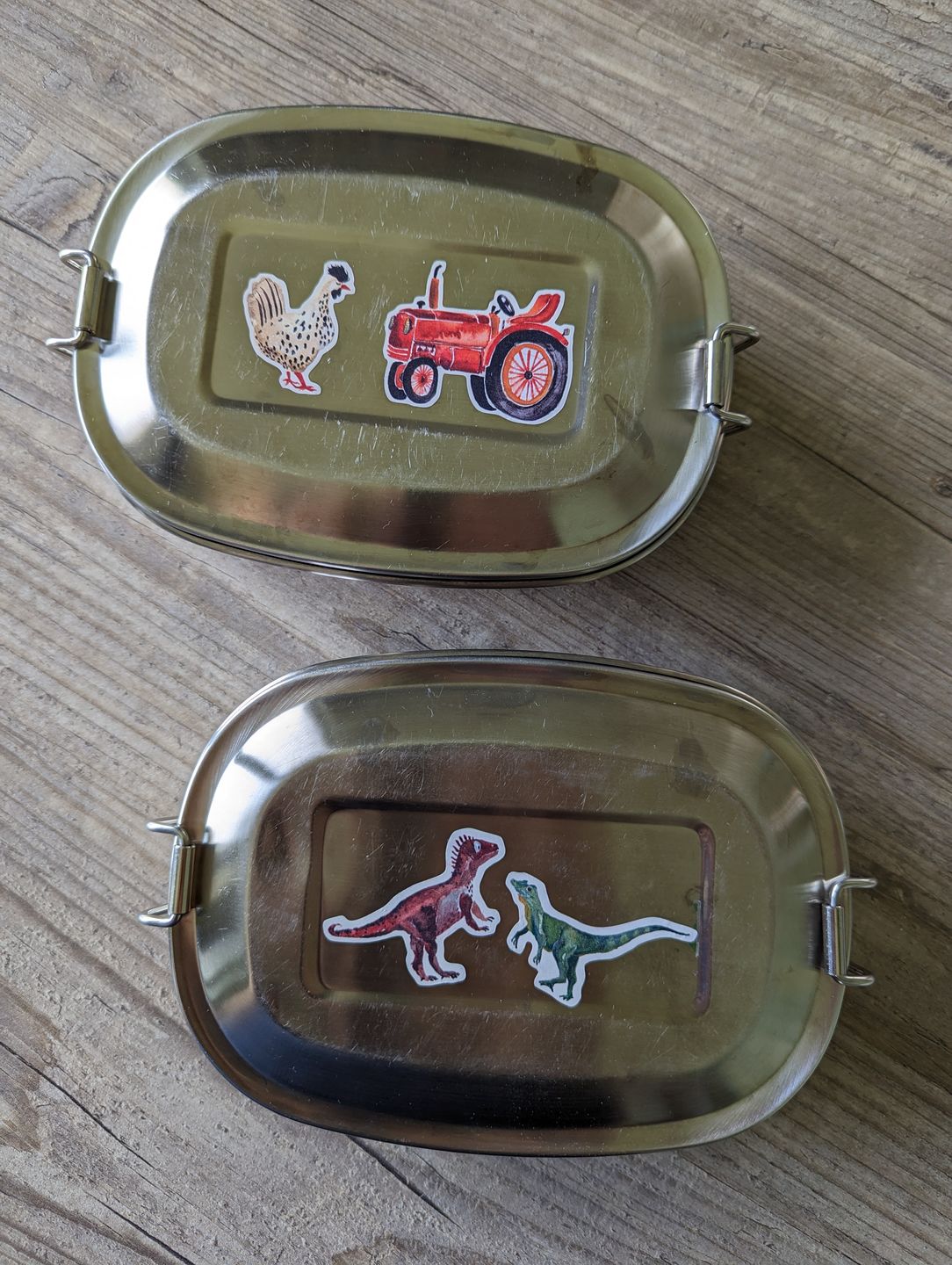 Customer photo review of spülmaschinenfeste Sticker "Dinos"