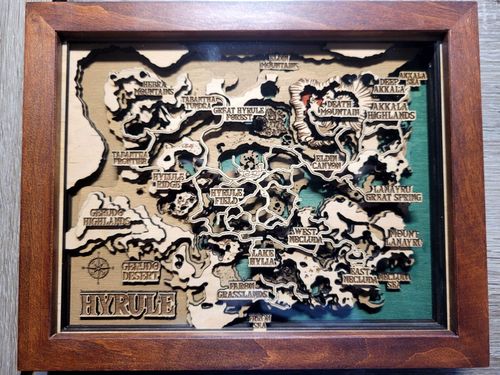 Customer photo review of THE HYRULE 3D MAP