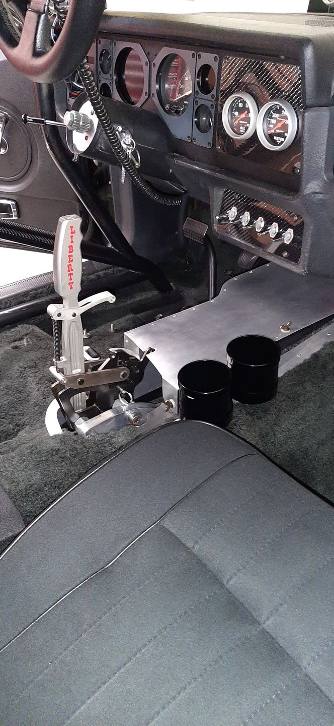 Customer photo review of Operator Series Dual Billet Cup Holder Attachment for Rear Exit Cable Shifter 16-145