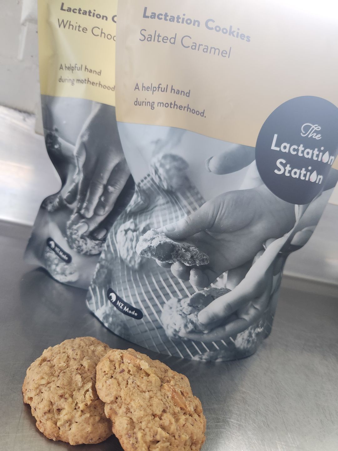 Customer photo review of Salted Caramel Lactation Cookies