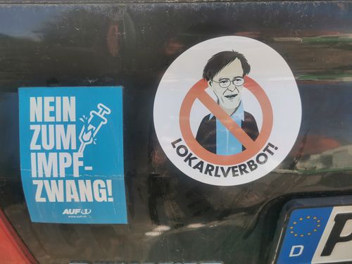 Customer photo review of GROSSE STICKER / AUFKLEBER (10 STK.) • LOKARLVERBOT!