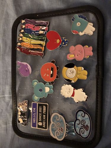 Customer photo review of Moonchild Tour Bag Enamel Pin Inserts