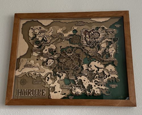 Customer photo review of THE HYRULE 3D MAP