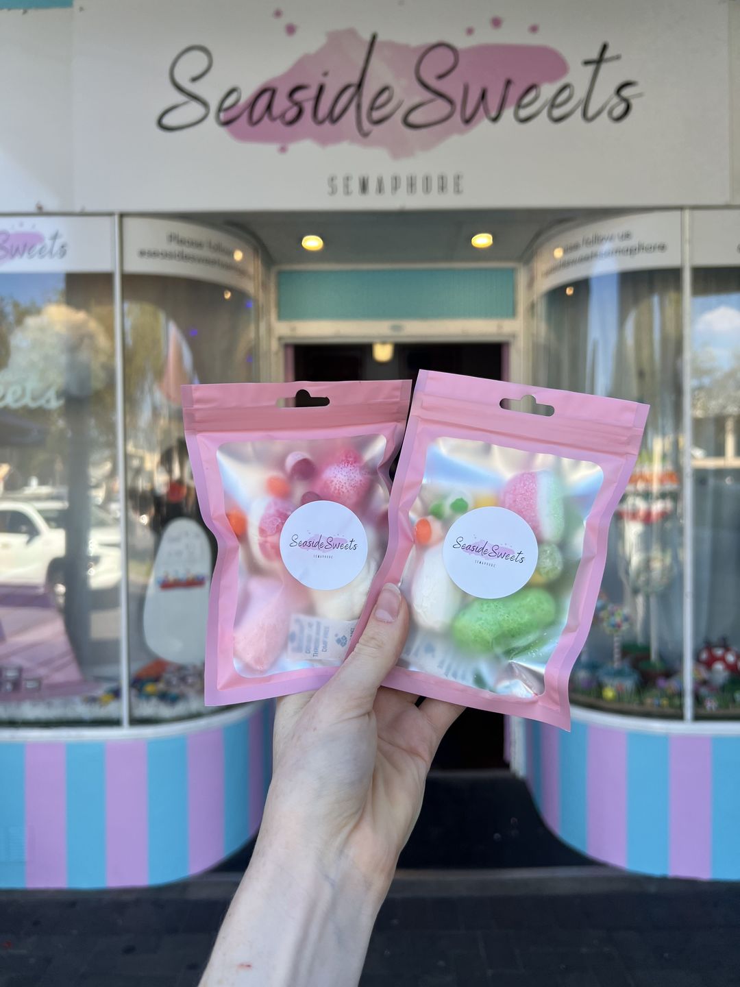 Customer photo review of Freeze Dried Skittle Lollies