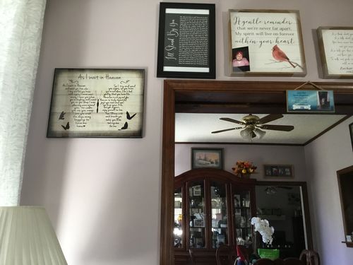 Customer photo review of As i wait in heaven Gallery Wrapped Poster