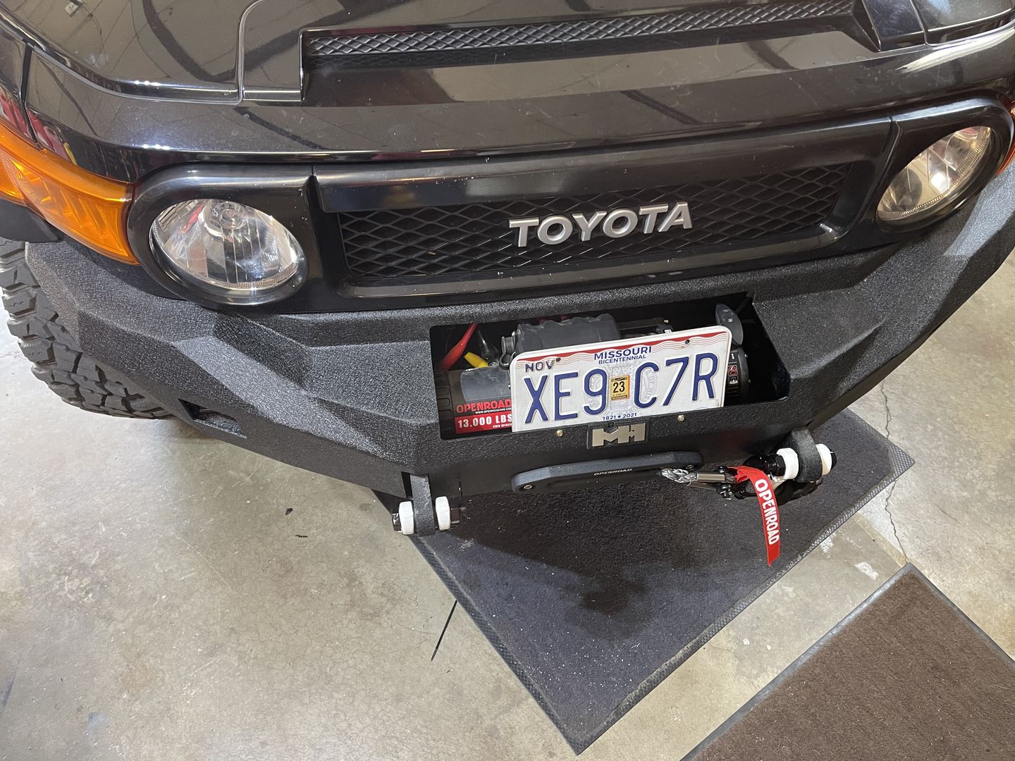 Customer photo review of OPENROAD 13,000 lbs Winch with Synthetic Rope - Panther Series 2s