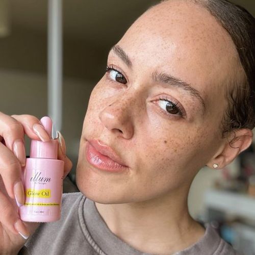 Customer photo review of Glow Face Oil