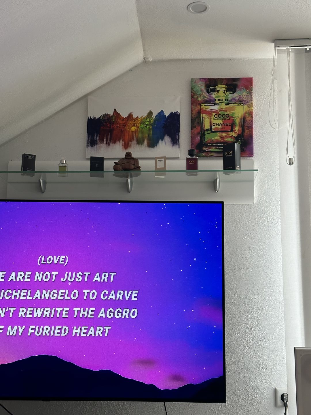 Customer photo review of Wandbild - Leinwand - Parfum - Pop Art - Kunst - Deko - S-XXL